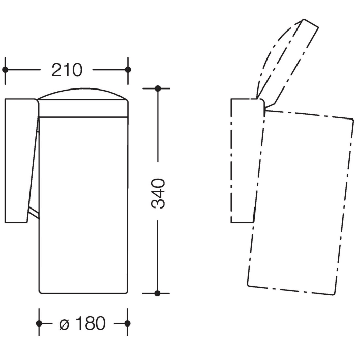 HEWI Serie 477 Abfallbehälter