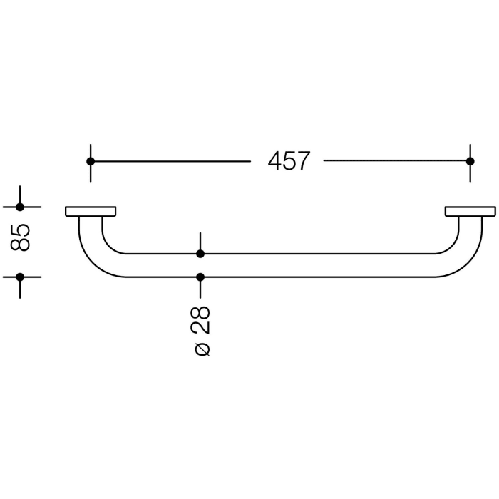 HEWI Serie 477 Badetuchhalter 45,7 cm