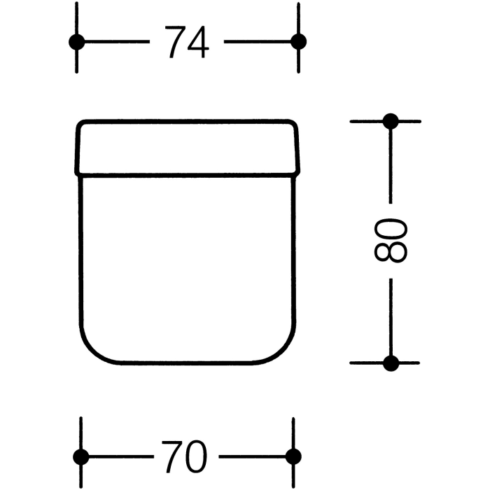 HEWI Serie 477 Becher aus Polyamid