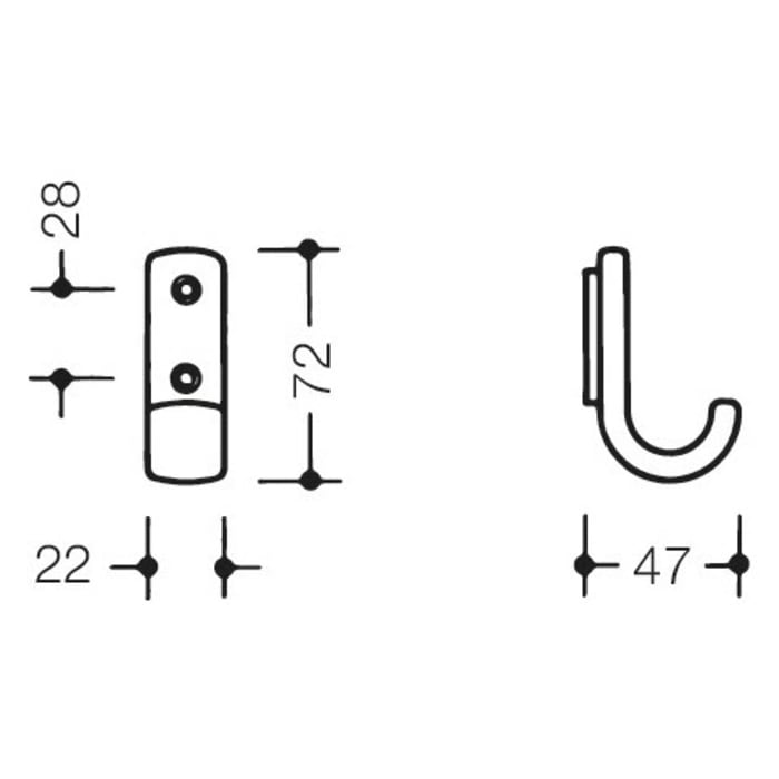 HEWI Serie 477 Garderobenhaken