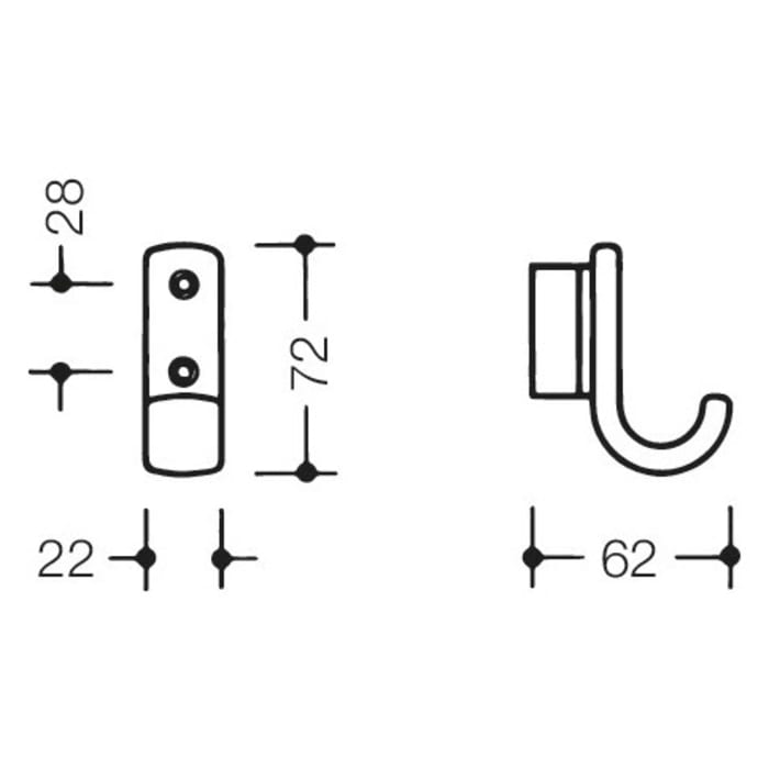 HEWI Serie 477 Garderobenhaken