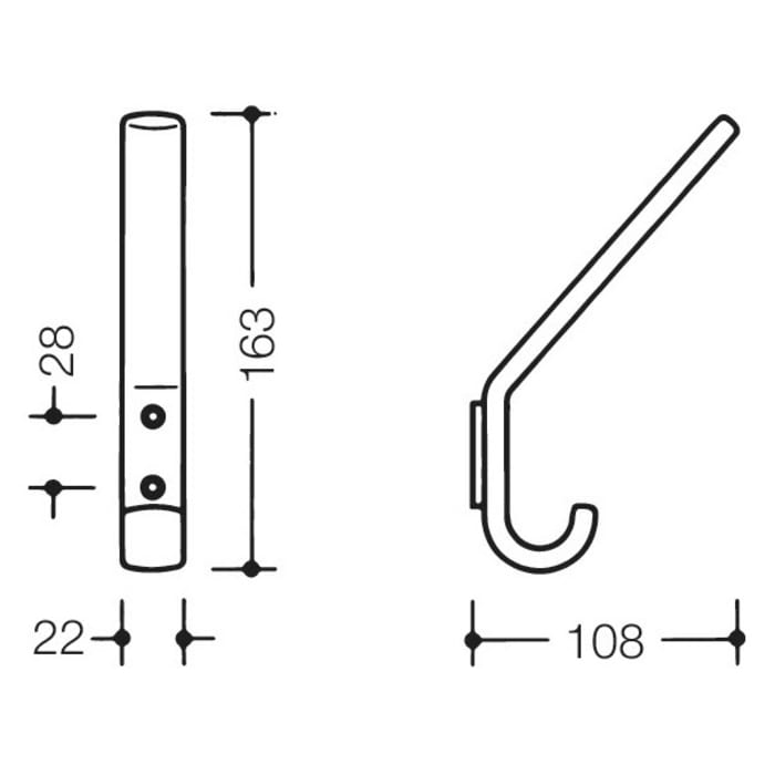 HEWI Serie 477 Garderobenhaken