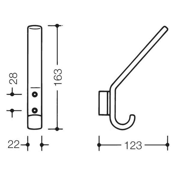 HEWI Serie 477 Garderobenhaken
