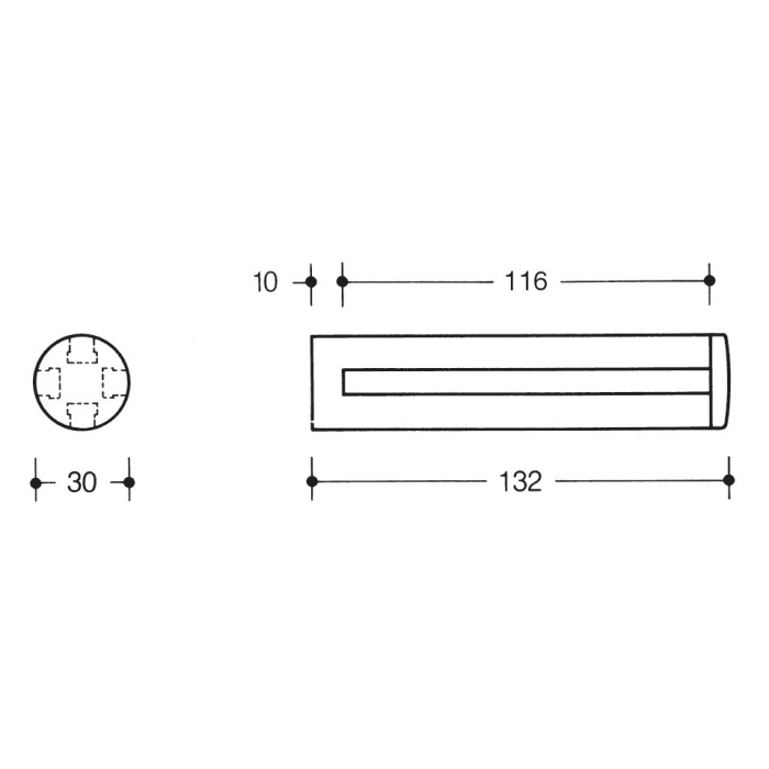 HEWI Serie 477 Glasplattenhalter für 8 mm Glasplatten
