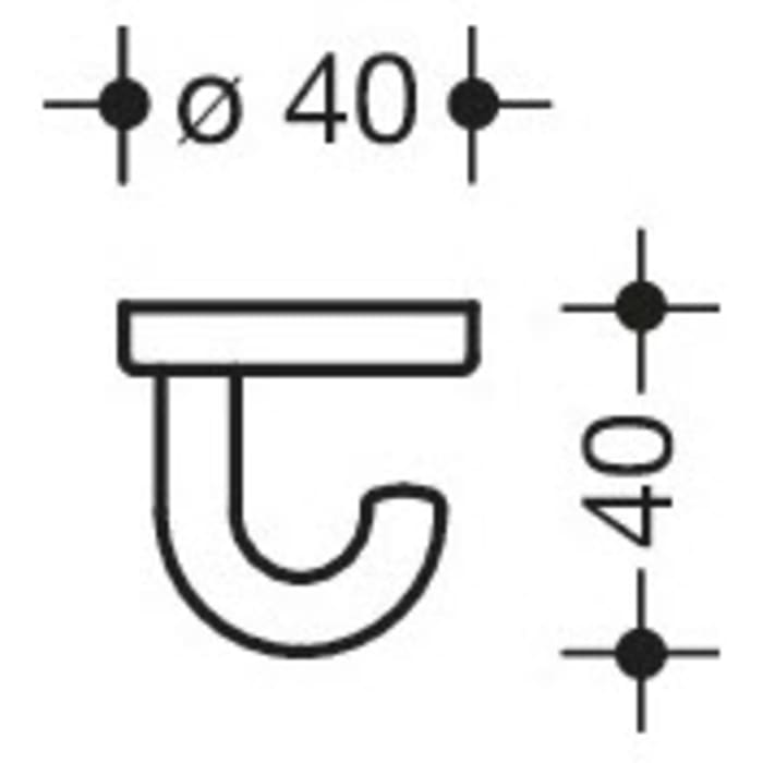 HEWI Serie 477 Haken halbrund