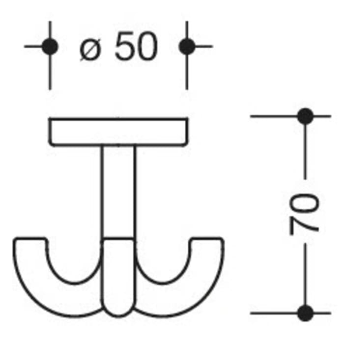 HEWI Serie 477 Dreifachhaken