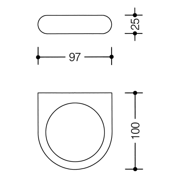 HEWI Serie 477 Halter für Becher oder Seifenschale