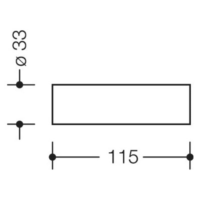HEWI Serie 477 Reservepapierhalter ohne Rosette