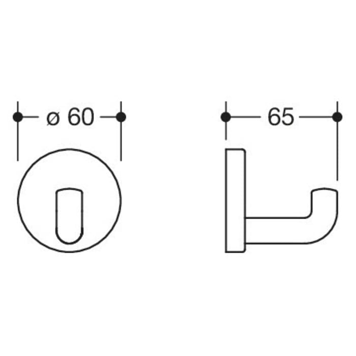HEWI Serie 477 Wandhaken