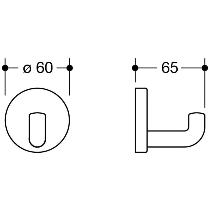 HEWI Serie 477 Wandhaken