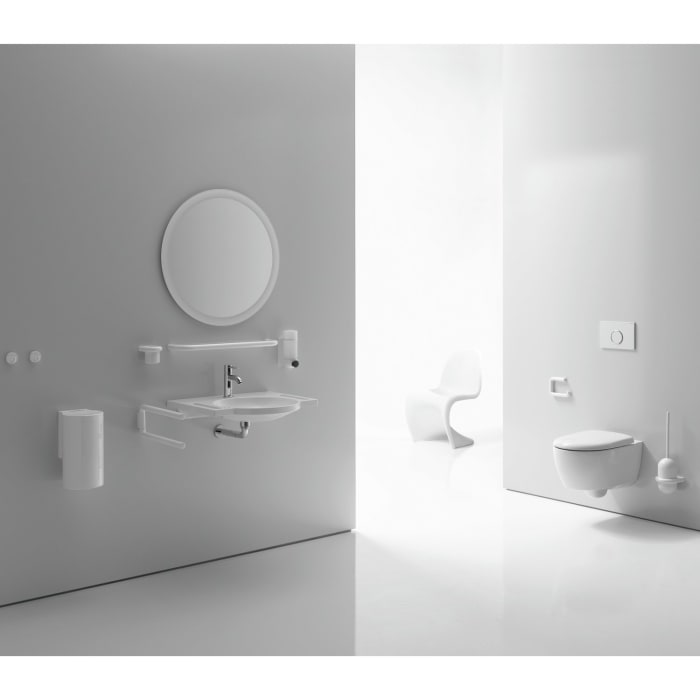 HEWI Serie 477 WC-Papierhalter mit Diebstahlschutz für Papierrolle