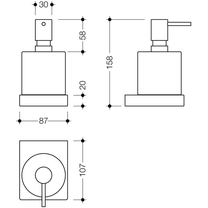 HEWI System 100 Seifenspender mit Halter