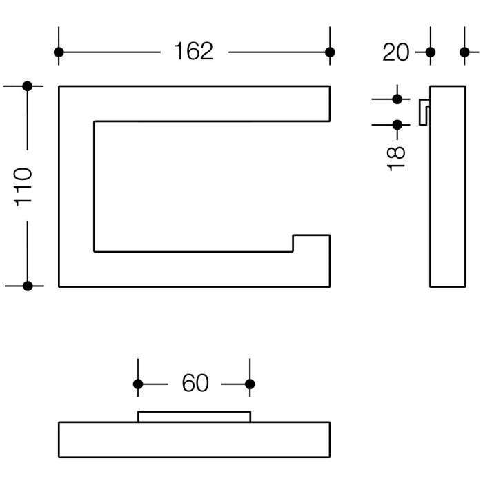 HEWI System 100 WC-Papierhalter