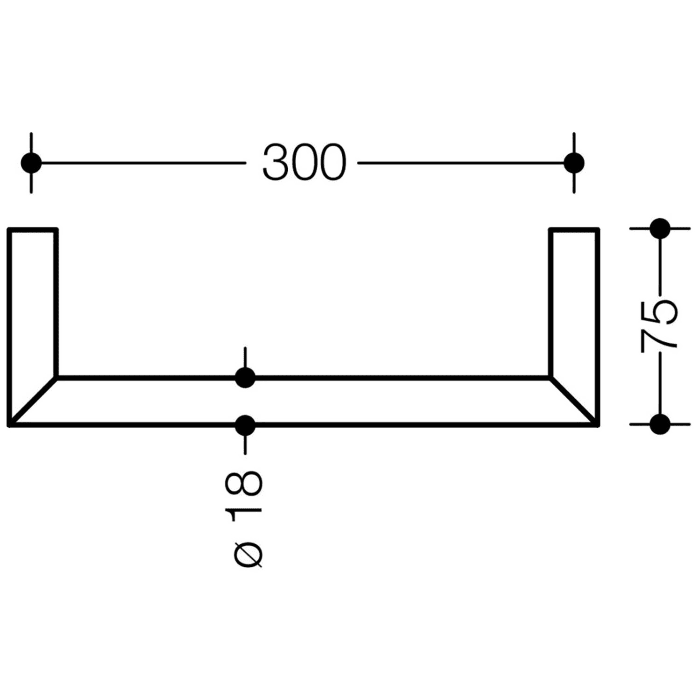 HEWI System 162 Haltegriff 30 cm