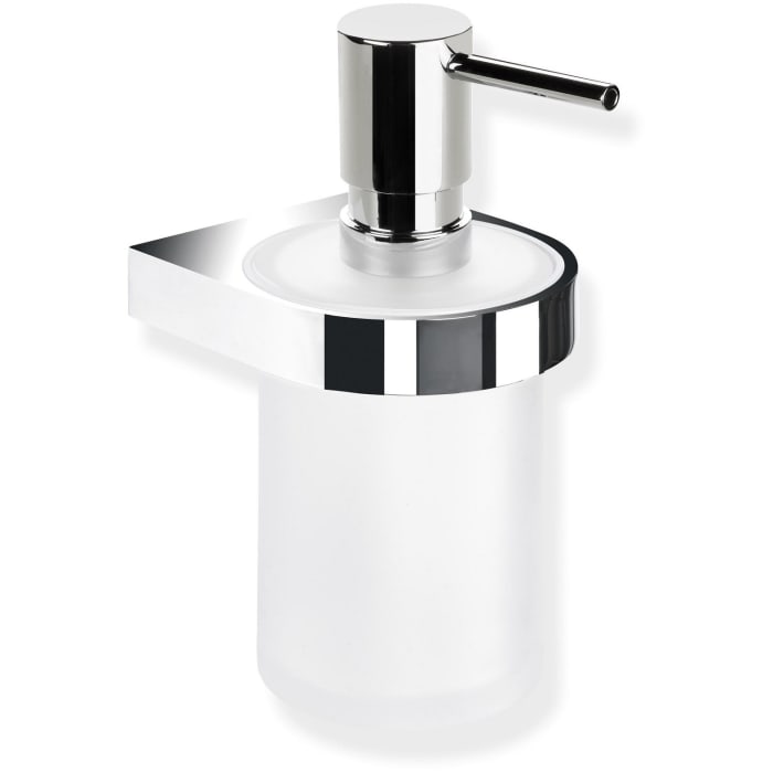 HEWI System 800 Seifenspender aus Kristallglas mit Halter