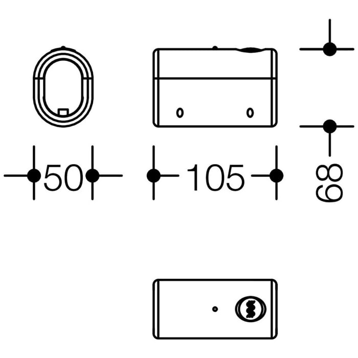 HEWI Serie 805 Classic Aufrüstsatz WC-Spülauslösung, Funk