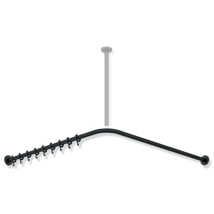 HEWI System 900 Vorhangstange für Duschwanne 80 x 80 cm