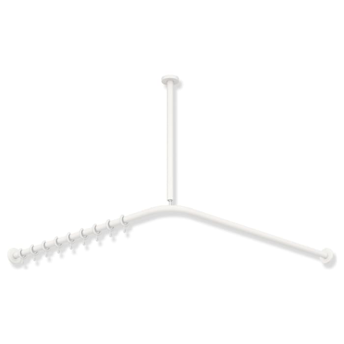 HEWI System 900 Vorhangstange für Duschwanne 120 x 120 cm