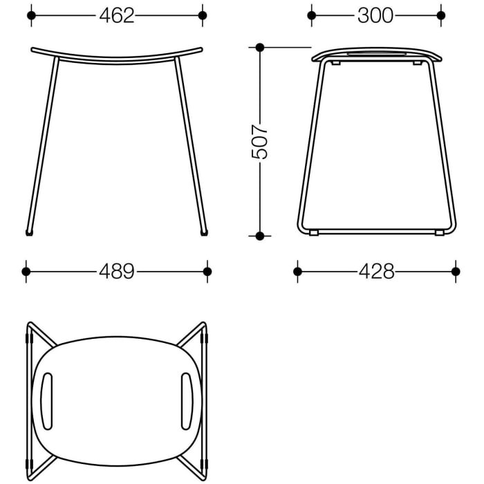 HEWI System 950 Duschhocker mit Haltegriffen