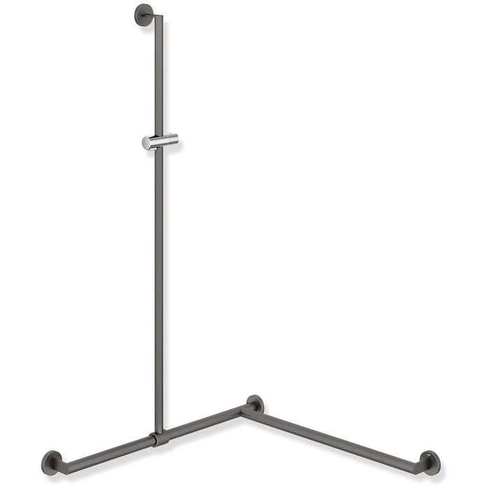 HEWI System 900 Duschhandlauf, 125 x 8,7 cm, Ausführung rechts