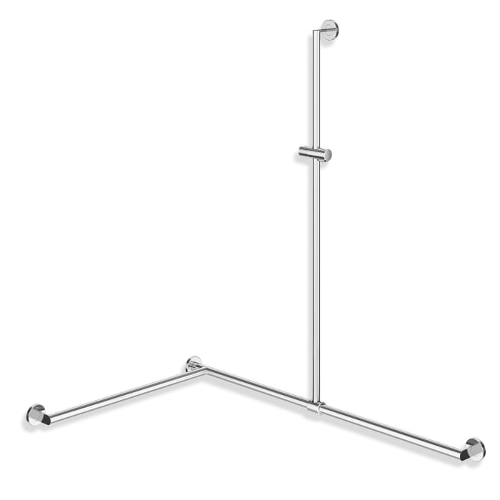 HEWI System 900 Duschhandlauf, 125 x 8,7 cm, Ausführung links