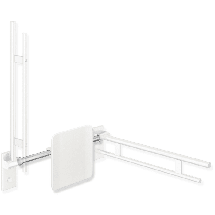 HEWI System 900 Rückenstütze Design A, Achsmaß 58,8 bis 68,8 cm