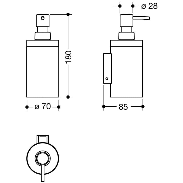 HEWI System 900 Seifenspender mit Halter