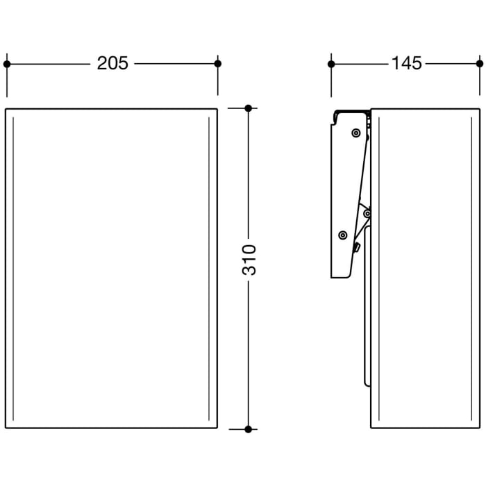 HEWI System 900 Hygieneabfallbehälter