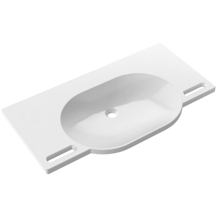 HEWI Universal Waschtisch 100 x 55 cm ohne Hahnloch, ohne Überlauf