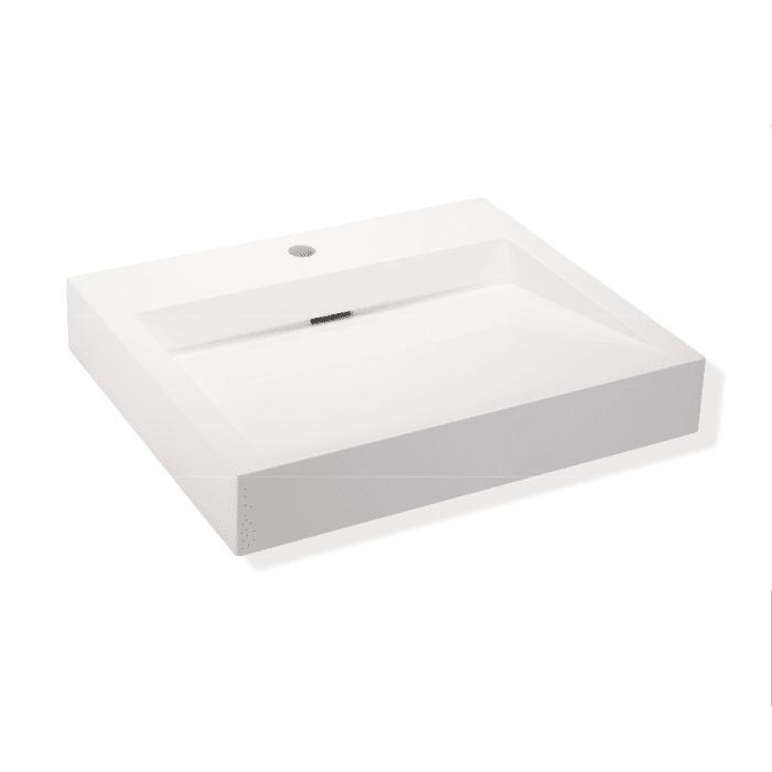 HEWI Universal Waschtisch 60 x 50 cm mit 1 Hahnloch, ohne Überlauf