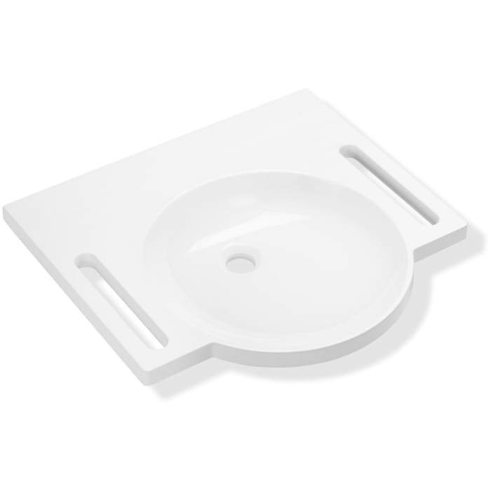 HEWI Universal Waschtisch 60 x 55 cm ohne Hahnloch, ohne Überlauf