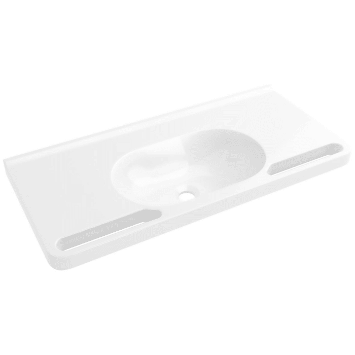 HEWI Universal Waschtisch 85 x 40 cm ohne Hahnloch, ohne Überlauf