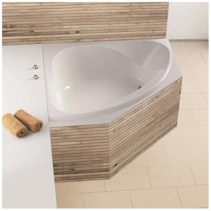 Hoesch Spectra Eck-Badewanne 140 x 140 cm ohne Schürze