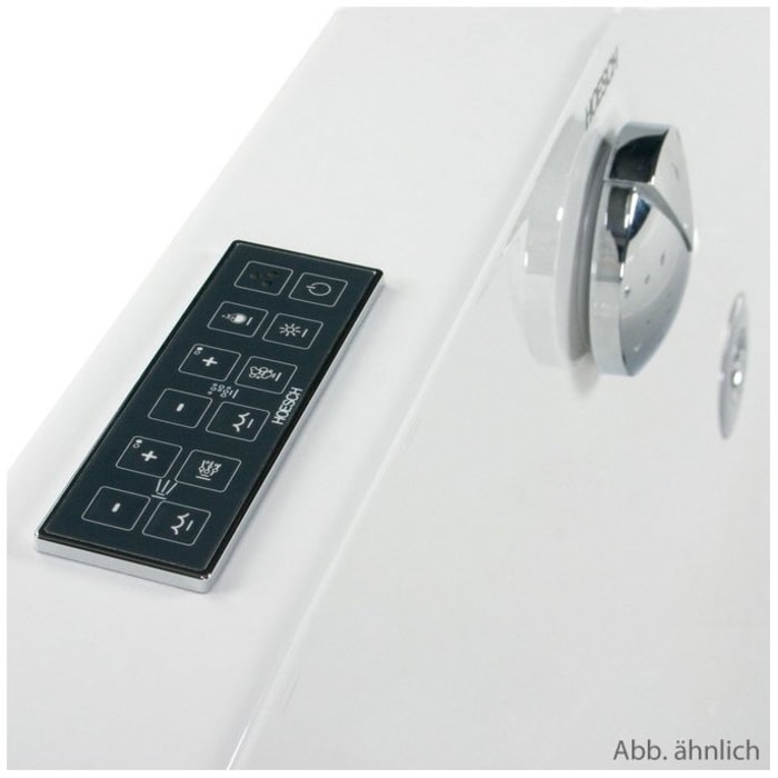 Hoesch Largo Eck-Whirlpool Reviva II 4 Whirl 21 Air 8 Rücken 2 Fußdüsen+ Farblichtwechsler rechte Ausführung