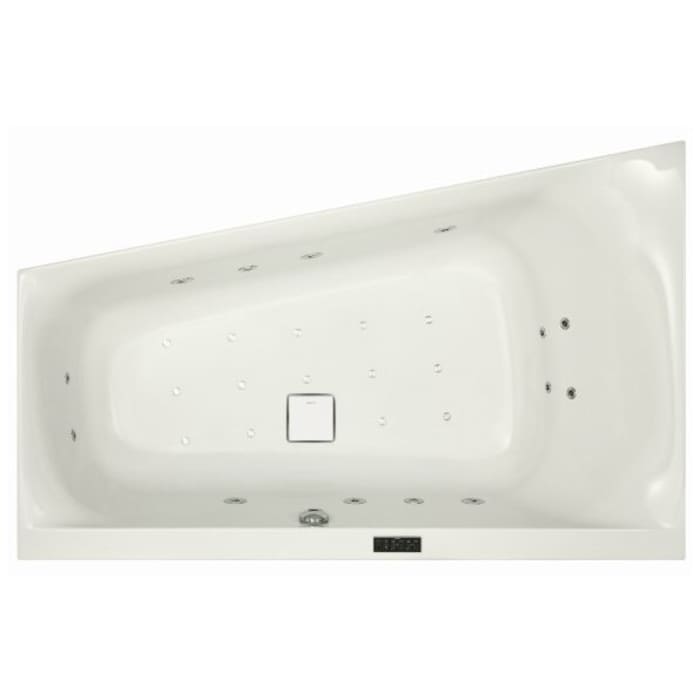 Hoesch Spectra Trapez-Whirlpool 180 x 120 cm, rechte Ausführung mit Reviva II Power+Air, Aggregat rechts