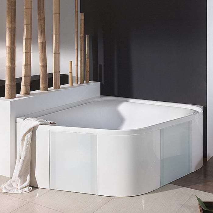 Hoesch Ergo+ Eck-Badewanne 164 x 164 cm mit Außenverkleidung