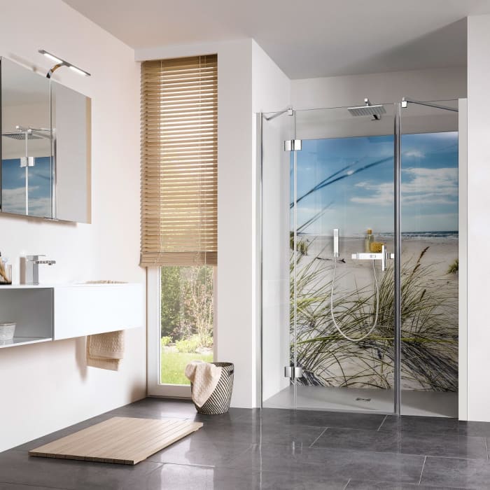 HSK Aperto Raumnische pendelbar 3-teilig Sonderbreite 200 cm Anschlag links