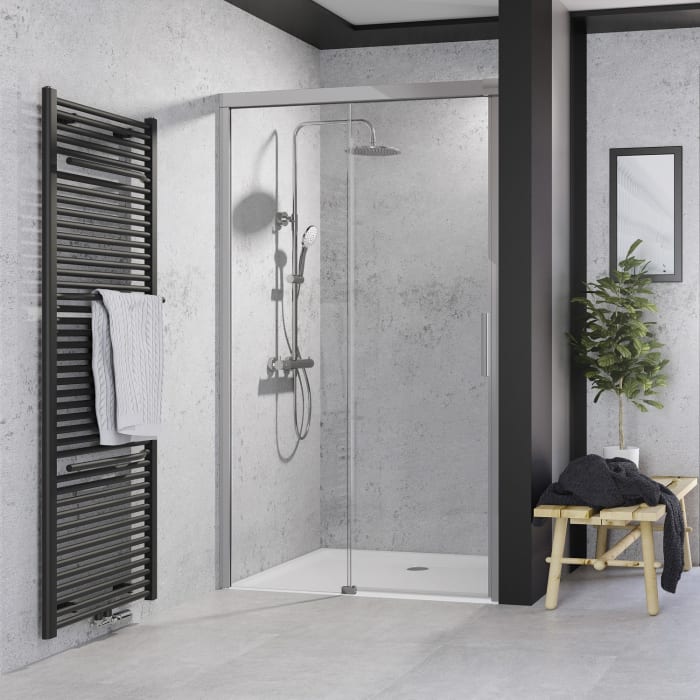 HSK Atelier Plan Schiebetür 2-teilig Sondermaß bis 200 cm, Festelement links