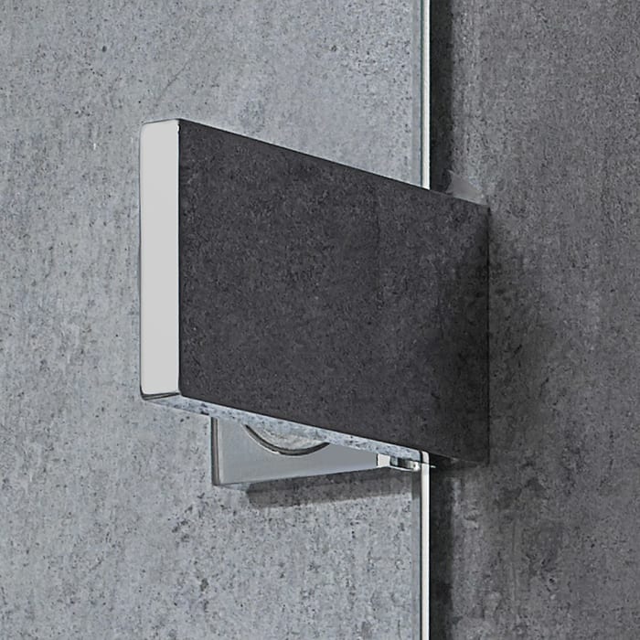 HSK Atelier Plan Pur Eckeinstieg Drehtür mit Seitenwand Sondermaß, Anschlag links