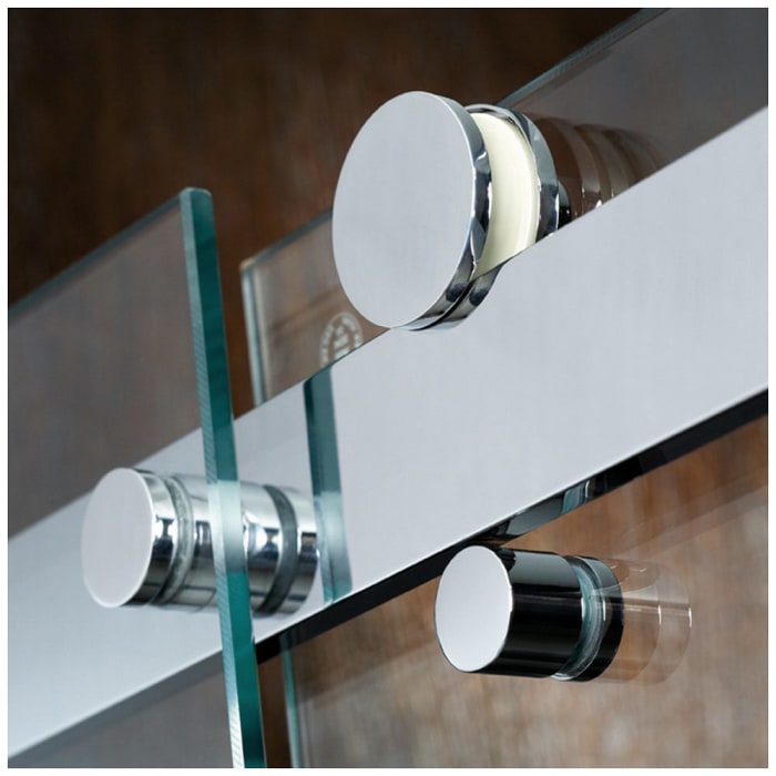 HSK Atelier Plan Schiebetür Classic 2-teilig mit Seitenwand 160 x 90 cm Türseite links, Seitenwand rechts