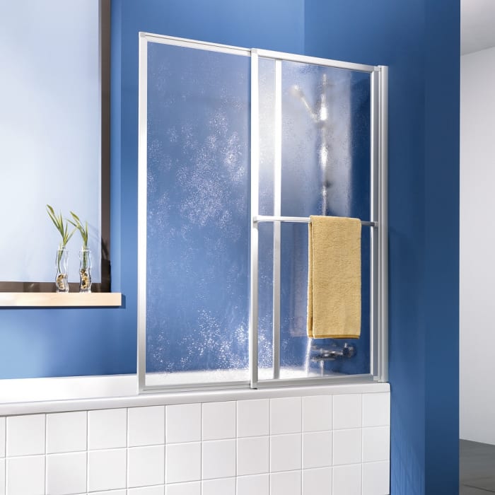 HSK Favorit Badewannenaufsatz Schiebeelement 2-teilig Anschlag rechts