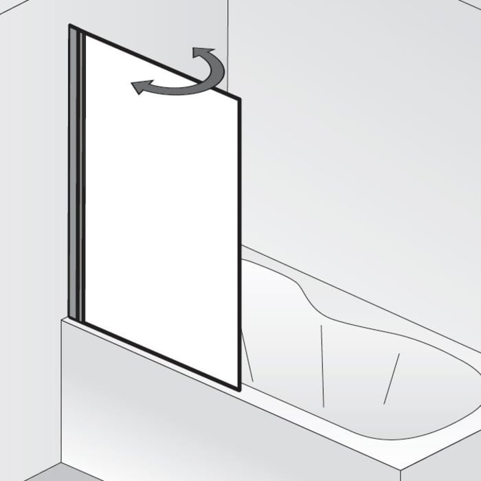 HSK Favorit Nova Badewannenaufsatz 1-teilig Anschlag links