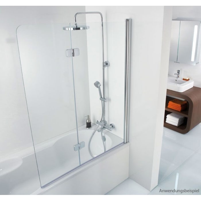 HSK Premium Softcube Badewannenaufsatz 2-teilig, Anschlag rechts