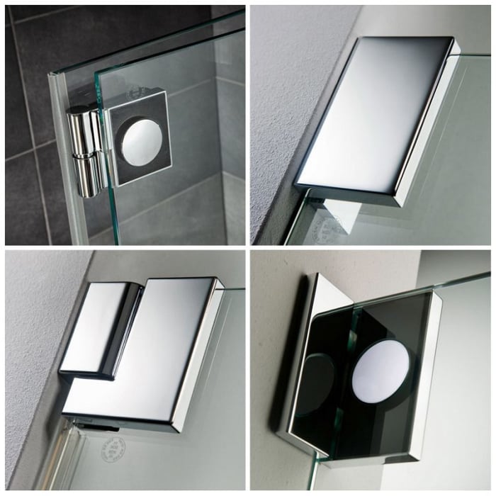 HSK K2 Drehfalttür mit Seitenwand Türanschlag rechts