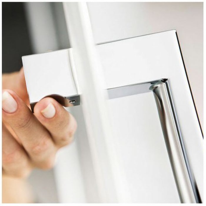 HSK K2 Drehtür und Nebenteil Sonderbreite + Sonderhöhe Türanschlag links, mit Stangengriff