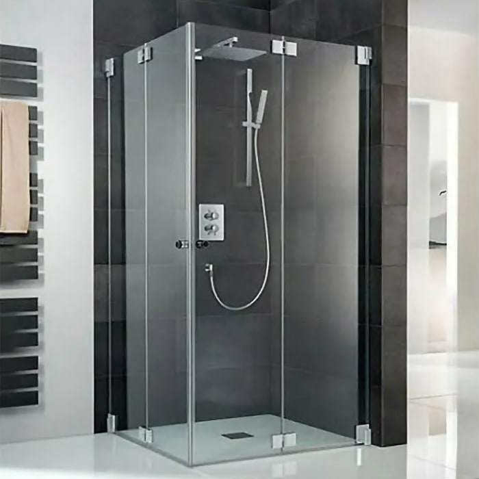 HSK K2 2 Drehfalttüren als Eckeinstieg, Sonderhöhe