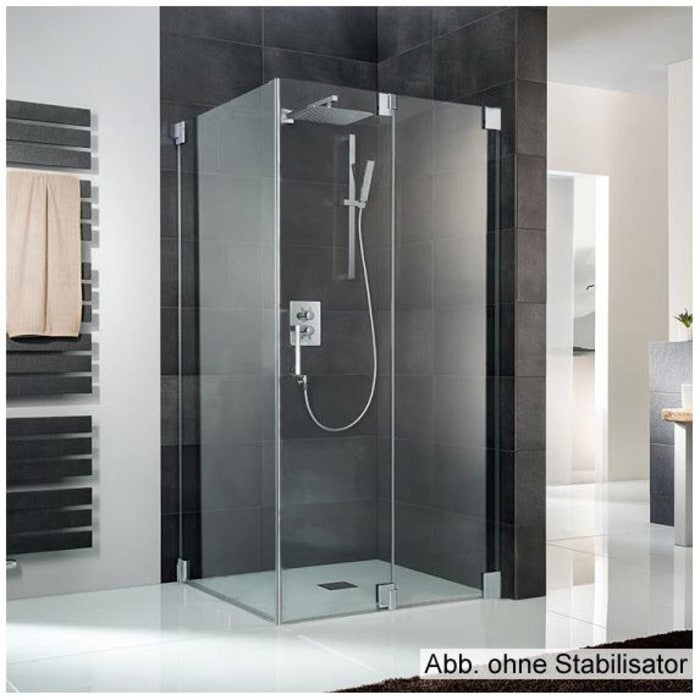 HSK K2 Drehtür an Nebenteil + Seitenwand Türanschlag rechts, Sonderbreite