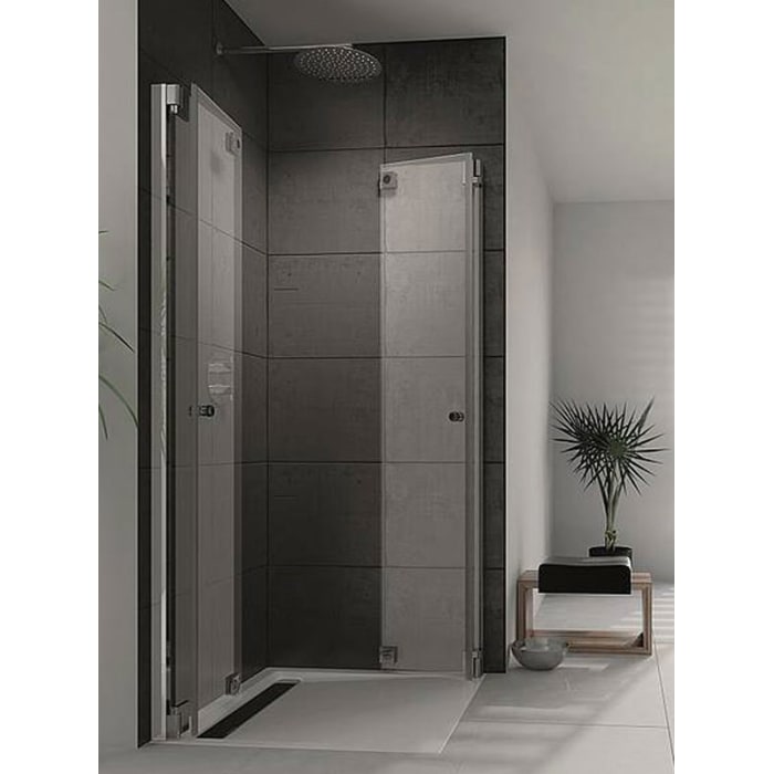 HSK K2P Eckeinstieg mit 2 Drehfalttüren, 80 x 80 cm