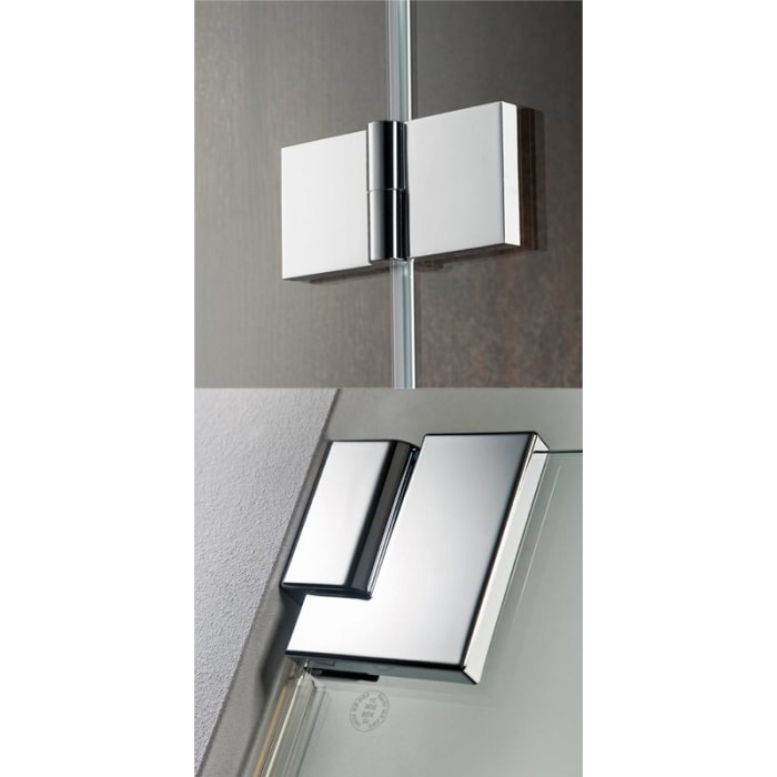 HSK K2P Eckeinstieg mit 2 Drehfalttüren, 100 x 100 cm