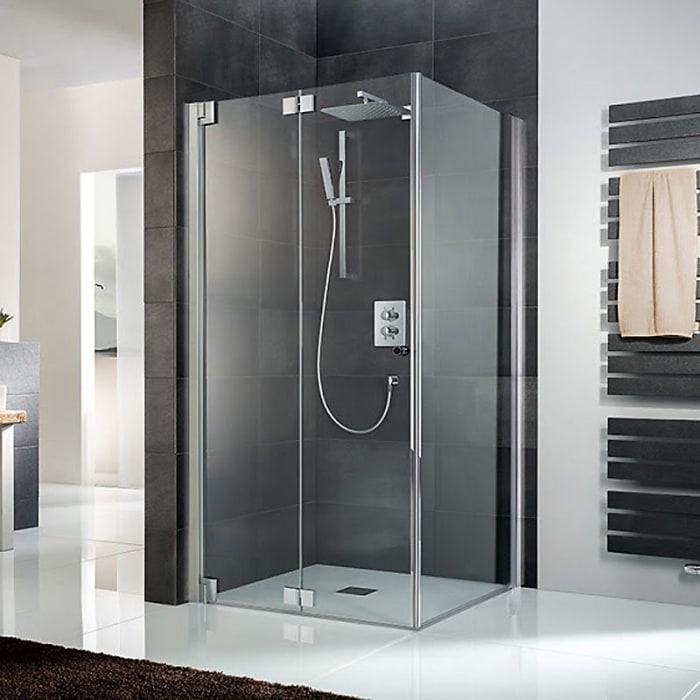 HSK K2P Drehfalttür für Seitenwand Sondermaß bis 102 x 200 cm, Anschlag links